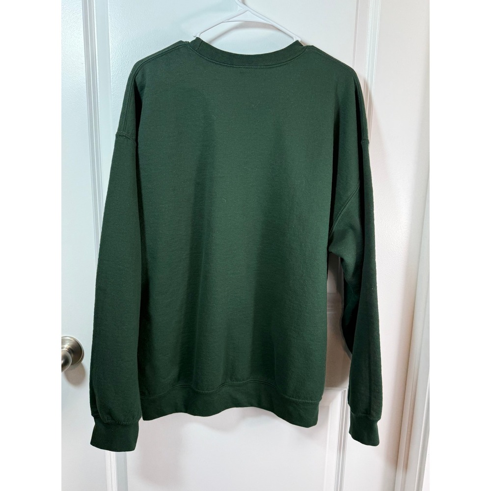Dont Get Me Started Sourdough Green Graphic Sweatshirt XL Womens Crewneck - Picture 7 of 10
